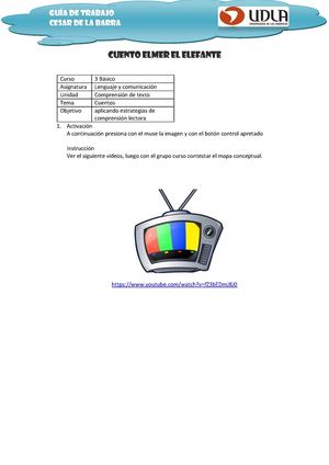 Cuento Elmer El Elefante