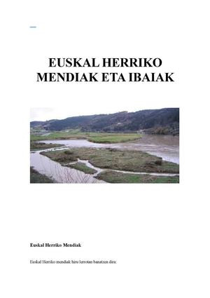 Euskal Herriko Mendiak Eta Ibaiak