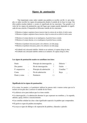 Signos De Puntuacion