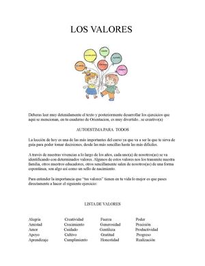 Los Valores