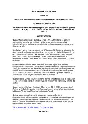 RESOLUCIÓN 1995