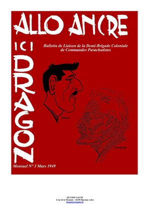 Allo Ancre Ici Dragon N°3 Mars 1949