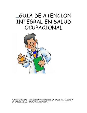 Guia De Atencion Integral En Salud Ocupacional