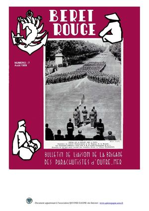Beret Rouge N°7 Août 1959