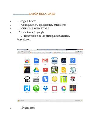 Guión Del Curso: HERRAMIENTAS DE GOOGLE