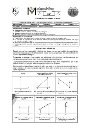 Relaciones Métricas