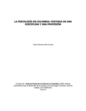 Psicologia Colombia Telmo Pena