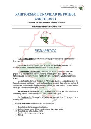 Reglamento Torneo 2014