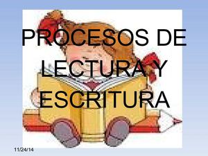 Procesos De Lectura Y Escritura
