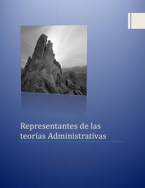 Representantes De Las Teorías Administrativas