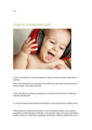 Qué Es La Musicoterapia