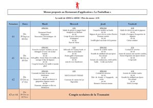 Déjeuners Pardailhan