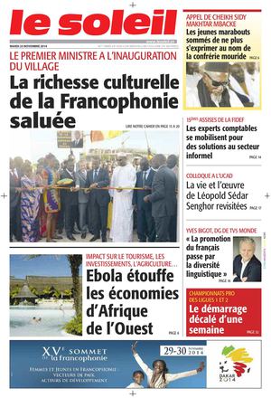Edition du 25 Novembre 2014