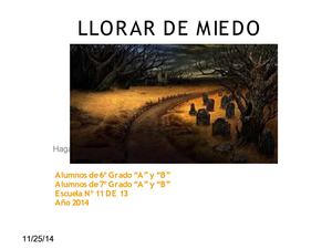 Llorar De Miedo 2