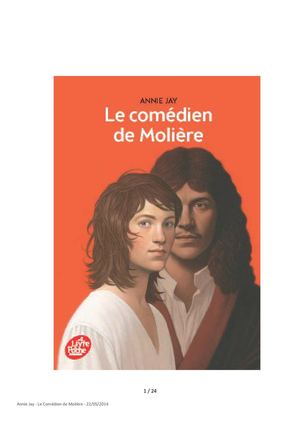 Le Comédien de Molière, Annie Jay, Le Livre de Poche Jeunesse