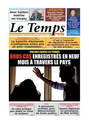 Le Temps d'Algérie Edition du Mercredi 26 Novembre 2014