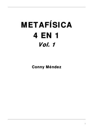 Metafisica 4 En 1 Vol 1 Mndez Conny
