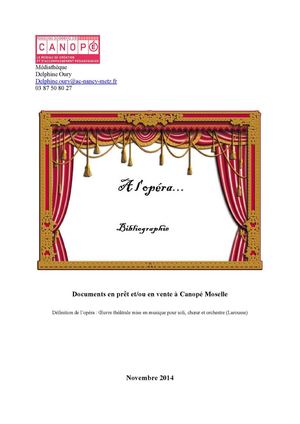 L'Opéra : bibliographie pédagogique
