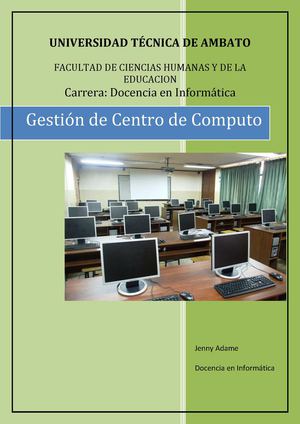 Gestion De Centro De Computo