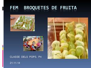 FEM BROQUETES DE FRUITES