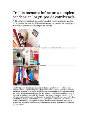 Noticias De Menores Infractores