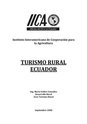 Turismo Rural En Ecuador