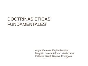 Doctrinas Eticas Fundamentales(1)