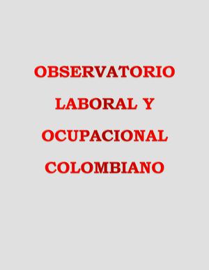 Clasificacion Nacional de Ocupaciones- CNO