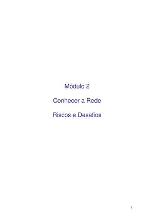 Conhecer A Rede Riscos E Desafios