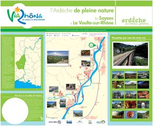ViaRhôna Panneau RIS Soyons