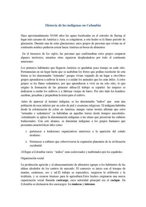 Historia De Los Indígenas En Colombia Lala