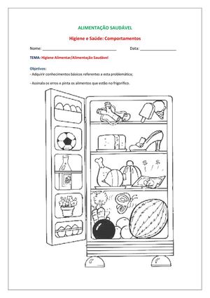 Fichas sobre a Alimentação