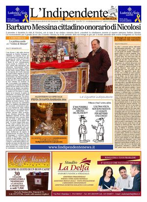 L'Indipendente di Sicilia 29 Novembre 2014
