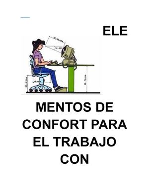 Elementos De Confort Para El Trabajo De Videoterminales