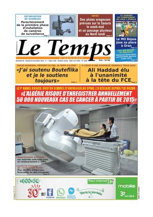 Le Temps d'Algérie Edition du Samedi 29 Novembre 2014