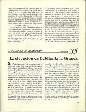 Apocalipsis Capítulo 35 Páginas 251 258 - La Ejecución De Babilonia La Grande