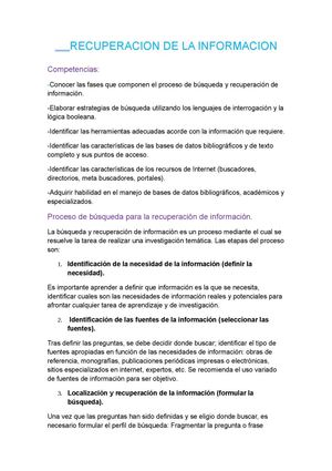 Recuperacion De La Informacion TCGI
