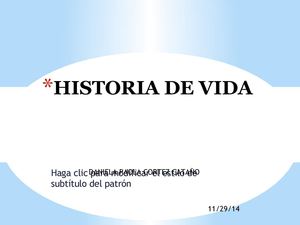 Historia De Vida