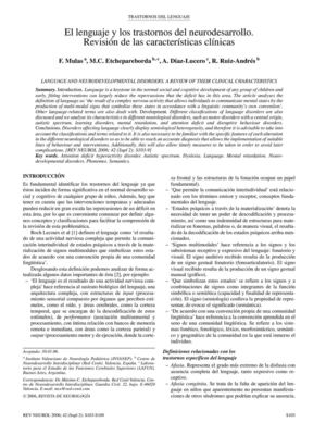 Lenguaje Y Neurodesarrollo