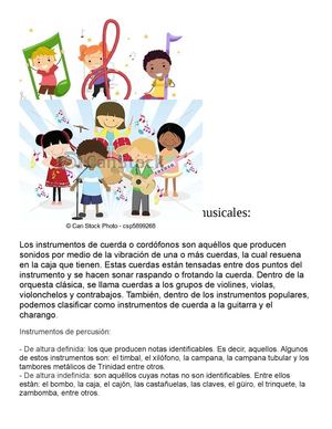 Clasificación De Los Instrumentos Musicales