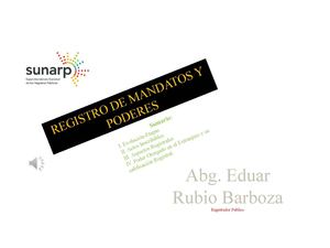 Registro De Mandatos Y Poderes