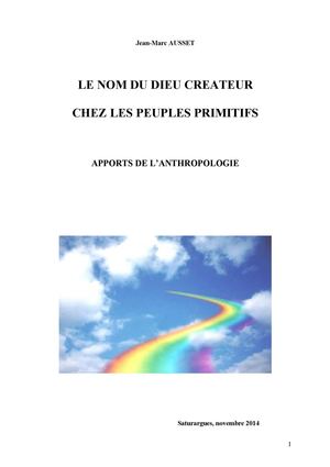 Le monothéisme chez les peuples primitifs