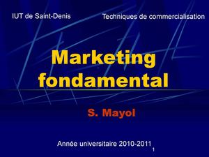 Cours De Marketing