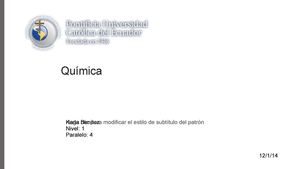 Quimica Organica PUCE