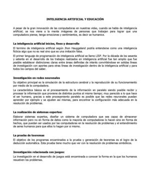 Inteligencia Artificial Y Educación Resumen
