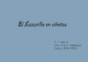 El "Lazarillo" en viñetas (2.º ESO D)