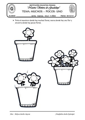 TEMA: MUCHOS - POCOS - UNO