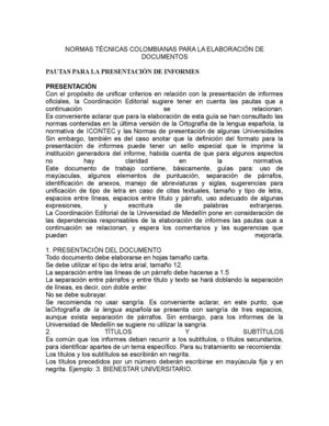 Normas Técnicas Colombianas Para La Elaboración De Documentos