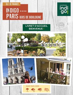 Livret D'accueil Camping Indigo Bois de Boulogne