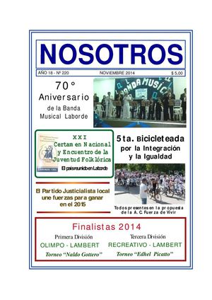 Revista Nosotros Noviembre 14